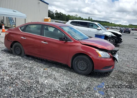 2015 Nissan Sentra S из США, поврежденный, VIN 3N1AB7AP5FY349773